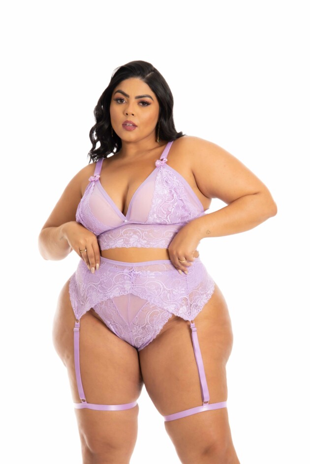 Lingerie Cinta Liga Plus Size APROVEITE Click Sophia