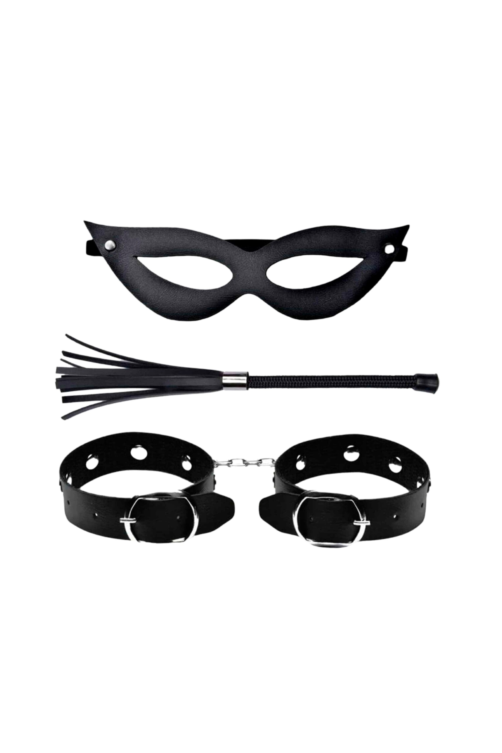 Kit Dominatrix Chicote Algema E M Scara Click Sophia