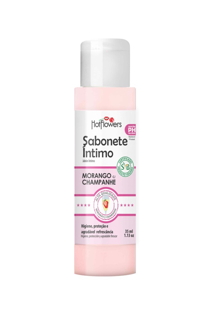 Sabonete Íntimo 35ML Morango Champanhe Click Sophia