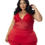 Baby Doll Plus Size com renda