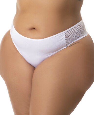 Calcinha de Renda Plus Size