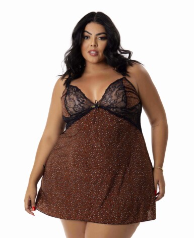 Camisola Plus Size em Liganete