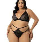 Conjunto Sexy Plus Size em Renda