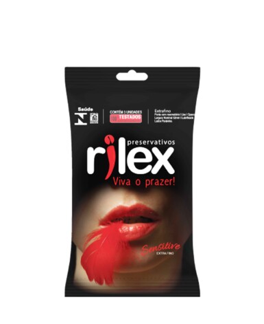 Preservativo Rilex Sachê com 3 Unidades – Sensitive