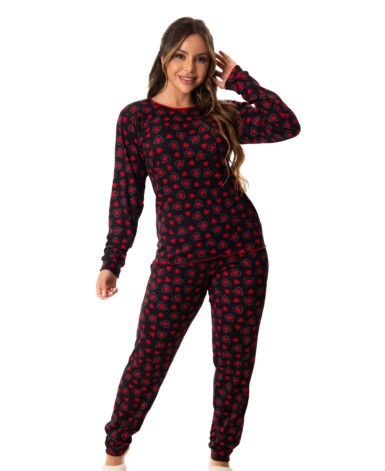 Pijama Canelado estampado