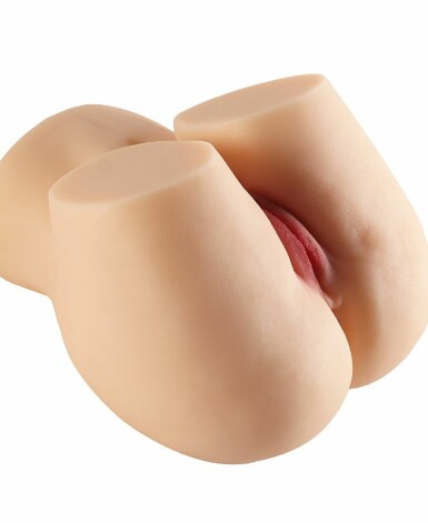 Masturbador Masculino em Formato de Bunda com Vagina e Ânus - Com Vibrador