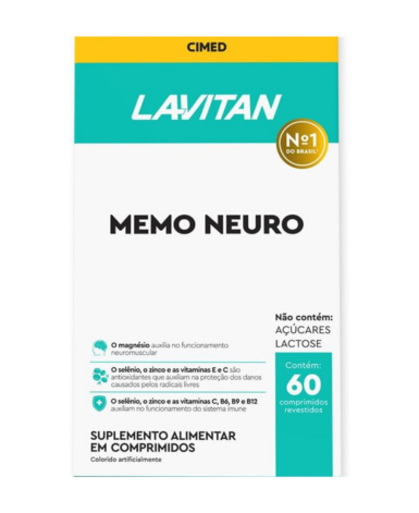 Suplemento Vitamínico Mineral Lavitan - Memo Neuro