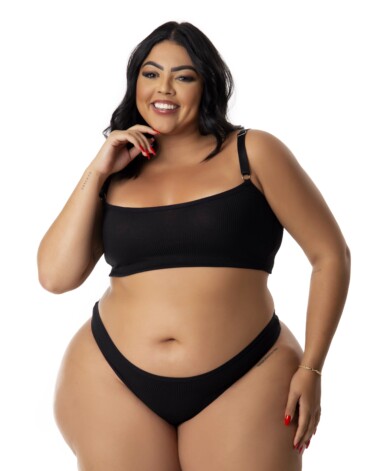 Conjunto Canelado Plus Size