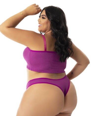 Conjunto Canelado Plus Size