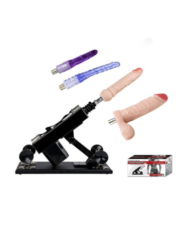 Máquina do Sexo com 4 Dildos - Powerful Driving