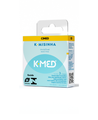 Preservativo K-Med K-Misinha Invisível - 3 Unidades